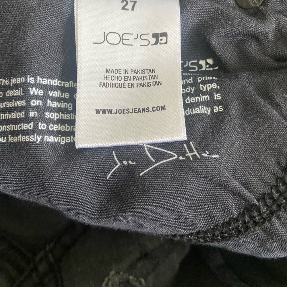 JOE’s JEANS High-waisted Straight Leg Jeans Size 27 Faded Black Wash Classic EUC - Picture 8 of 11